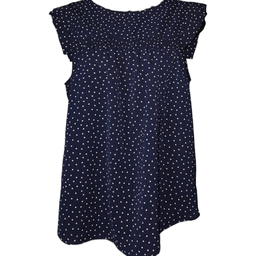 NWT Monteau Polka Dot Ruffle Tank Top